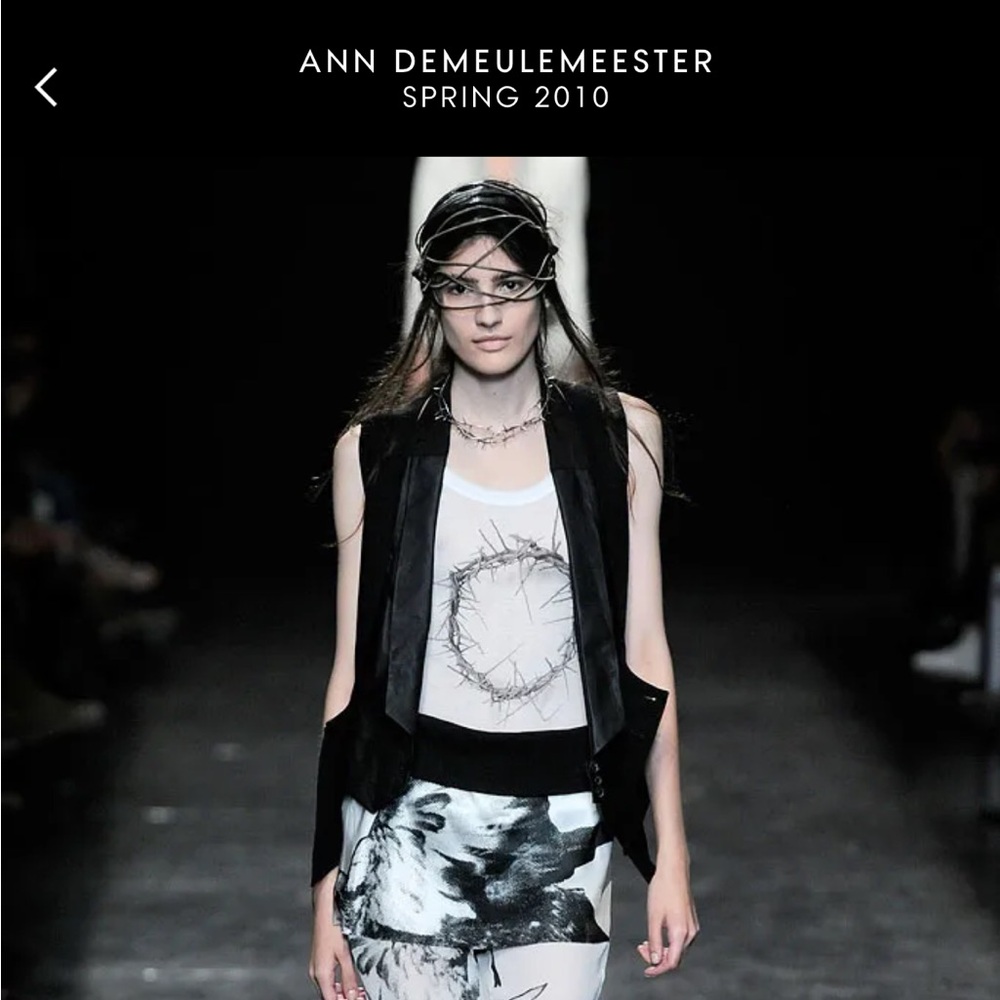 Ann Demeulemeester SS10 re-edition thorns tank